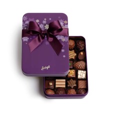 Metal-Boite Snowflakes, purple, 24 pcs